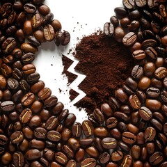luxuries a coffee beans in a cup