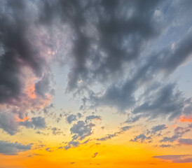 Sunset on the coast of the Dead Sea, Jordan