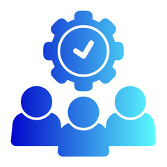 Obraz premium Management Icon. Teamwork management icon. Business team. Company leader, supervisor. Partnership icon. Organization workforce. Facility. Crowd management. Businessman career development. CRM