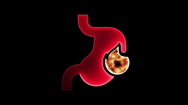 liver organ icon with glowing neon effect on black background.