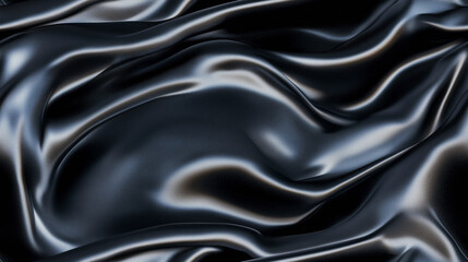 Fototapeta premium Black silk fabric tile