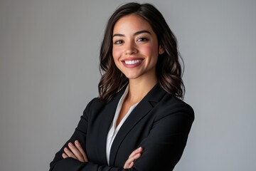 Fototapeta premium professional portrait of a confident businesswoman with a friendly smile