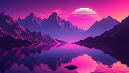 sunrise in the mountains