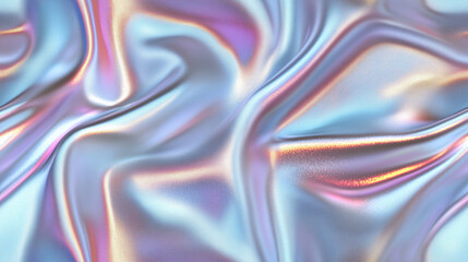 Pearl and iridiscent liquid silk fabric material