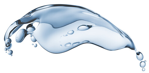 water splash isolated isolated on a white background. 3d render