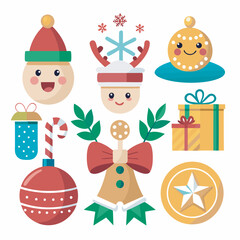christmas icons set