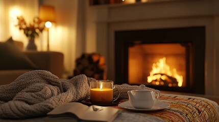 Elegant and Cozy Modern Bedroom Interior Design with Stylish Decor, mockup, poster and Background