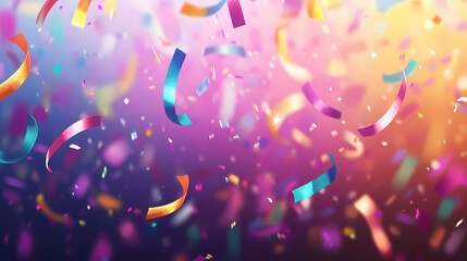 Vibrant carnival scene with swirling bokeh lights and confetti abstract colorful composition capturing the energy and excitement of celebration. Vibrant Carnival Lights. Illustration