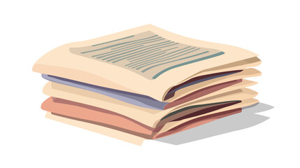 Daily Newspaper Press Vector Illustration for Editorial Articles and Media News Coverage