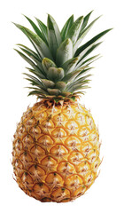 Fototapeta premium PNG Fresh pineapple's natural beauty and texture