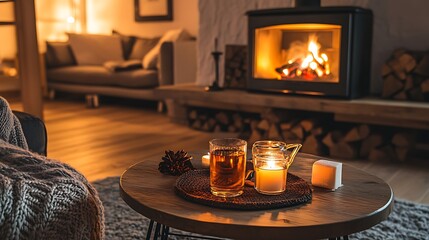 Obraz premium Elegant and Cozy Modern Bedroom Interior Design with Stylish Decor, mockup, poster and Background