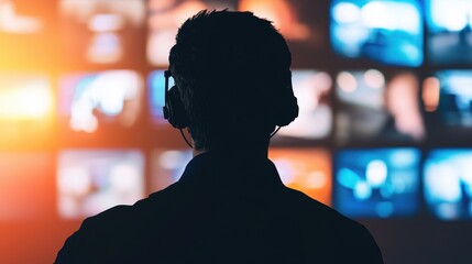 Imagine a security guard monitoring surveillance footage in a hightech control room