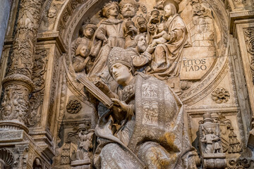 Exquisite Religious Sculpture Inside Ávila Cathedral