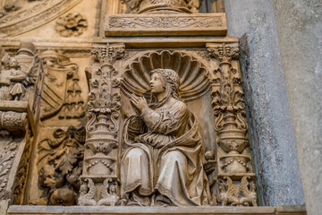 Exquisite Religious Sculpture Inside Ávila Cathedral