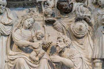 Exquisite Religious Sculpture Inside Ávila Cathedral