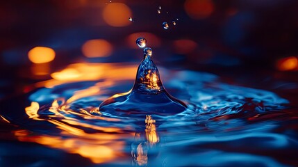 symbol of well-beeing, use colors blue #0070e1 and orange #ffa500, taken on canon eos r5, cinematic generative ai