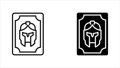 Fototapeta premium Tarot cards linear icon set. Magic and superstition. vector illustration on white background