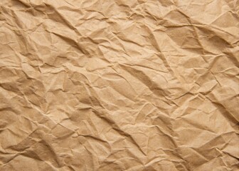 Obraz premium crumpled brown paper background