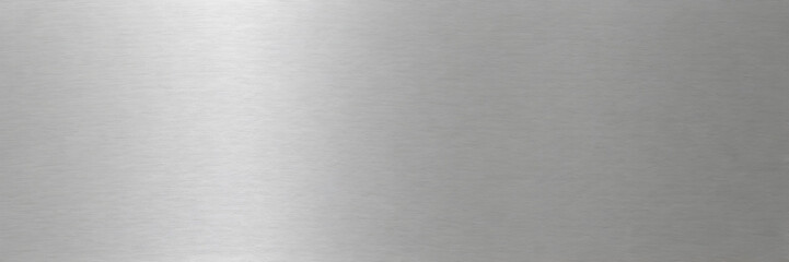 Seamless brushed metal plate background texture tileable industrial dull polished stainless steel aluminum or nickel finish repeat pattern high resolution silver grey rough metallic. Generative AI