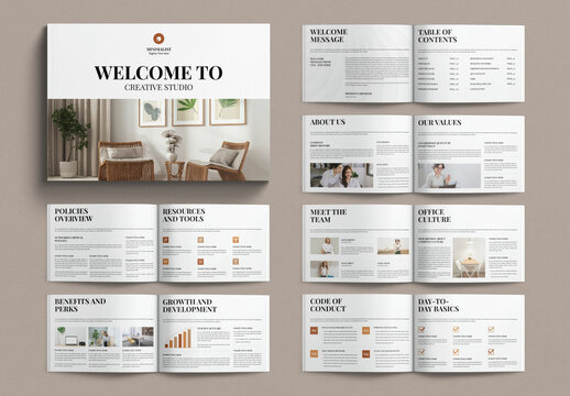 Welcome Packet Template Design Layout Landscape