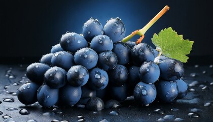 dark blue grapes