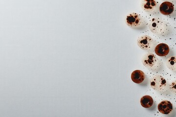 abstract composition of circular shapes with a minimalist background