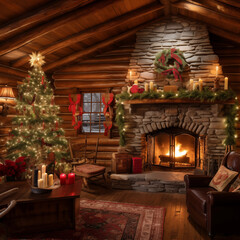 Christmas theme gift tree house