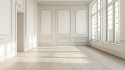 Obraz premium Elegant and Cozy Modern Bedroom Interior Design with Stylish Decor, mockup, poster and Background