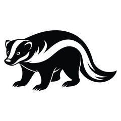 Isolated Honey Badger Logo Vector Illustration