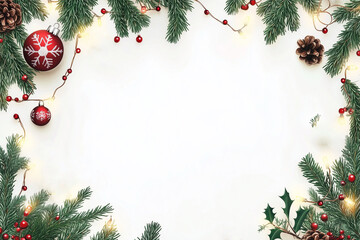 Christmas background with copy space in the center