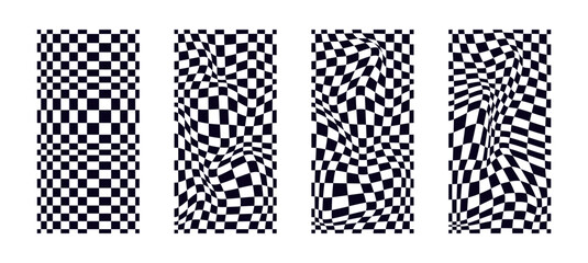 Psychedelic checkerboard pattern