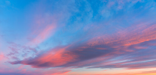 Cloudy sky over Dolomites, background.