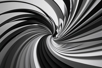 Captivating Dynamic Spiral Arrangements in Modern Black Canvas Exploration