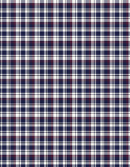 Plaid fabric pattern, blue, brown, cream, seamless for textiles, and for designing clothes, skirts or decorative fabrics. Vector illustration.