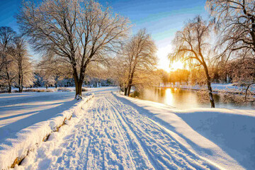 Cambridge Uk In Winter