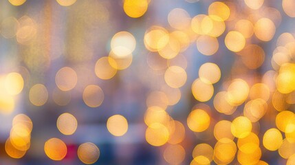 Obraz premium Festive lights display urban city photography evening setting close-up celebration vibes for holiday cheer