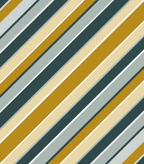 Obraz premium Diagonal Striped Pattern in Yellow, Green, and Beige Tones for Backgrounds or Decorative Use. Illustration