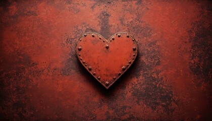 Abstract valentine red vintage couple love heart background.