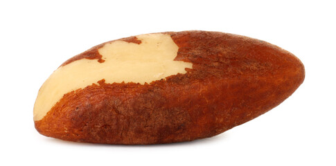 One tasty Brazil nut isolated on white