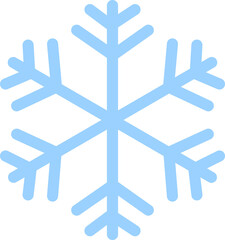 Snowflake winter clip art design on plain white transparent isolated background for card, shirt, hoodie, sweatshirt, apparel, card, tag, mug, icon, poster or badge