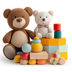 Childrens Toys Isolated