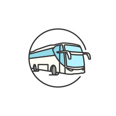 This bus is a vehicle for large group travel, featuring a sleek design with large windows and comfortable seating, ideal for long-distance journeys and tours