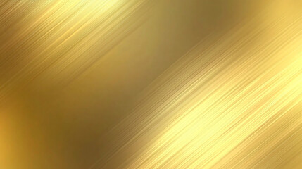 Abstract gold background with diagonal lines and shiny reflective texture