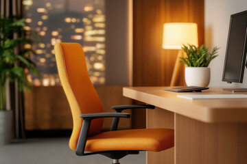 Office Interior Night