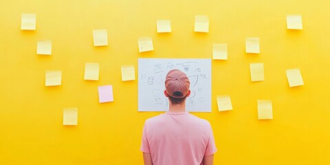 Creative Brainstorming on National Entrepreneurs Day Modern Startup Collaboration with Bright Colors