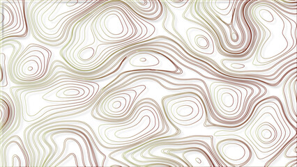 Imaginary mountain elevation map lines background illustration vector. Vector topographic map background.