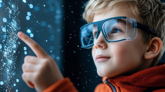 A visionary classroom of the future where cutting edge IoT devices like interactive smartboards and immersive augmented reality tools are seamlessly connected via ultra fast 5G technology