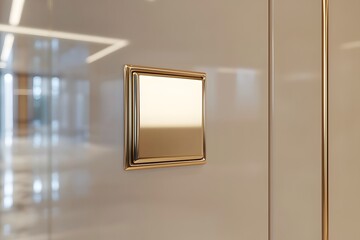 Close-Up of a Very Luxurious Wall Switch – Sleek Modern Design, High-End Interior, and Elegant Home Accessories