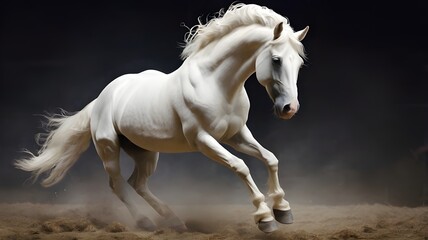 Beautiful white horse