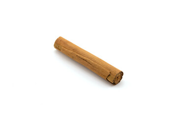 Cinnamon sticks and ground cinnamon isolated on a white background. Cinnamon spice.